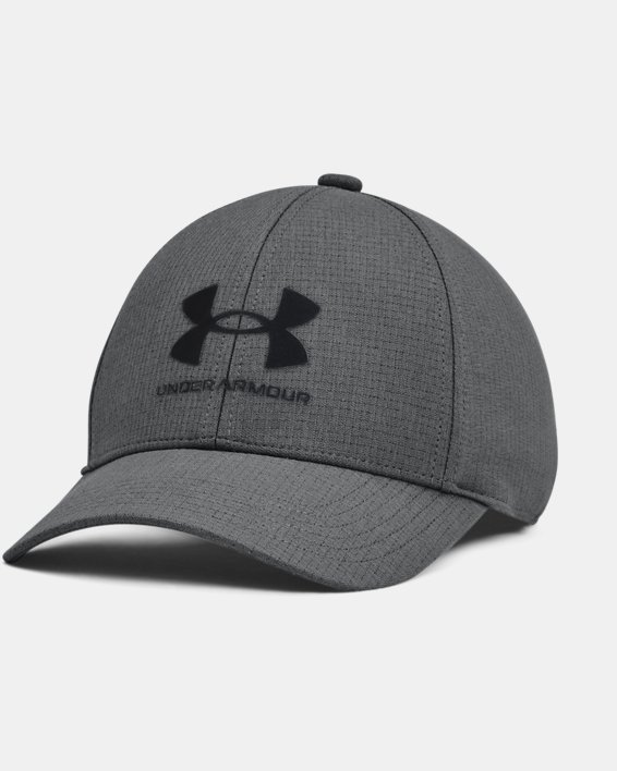 Boys' UA ArmourVent™ Stretch Hat, Gray, pdpMainDesktop image number 0
